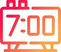 Alarm Clock Creative Icon Design vector