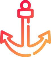 Anchor Creative Icon Design vector