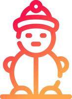 Snowman Creative Icon Design vector