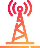 Radio Tower Creative Icon Design vector