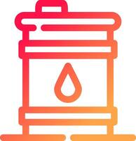 Oil Barrel Creative Icon Design vector