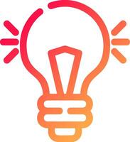 Light Bulb Creative Icon Design vector