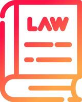 Law Book Creative Icon Design vector