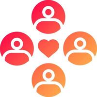 glyph  colour Gradient Circle vector