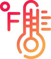 Fahrenheit Creative Icon Design vector