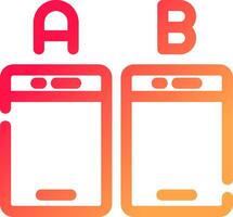 Ab Testing Creative Icon Design vector