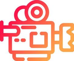 Video Camera Creative Icon Design vector