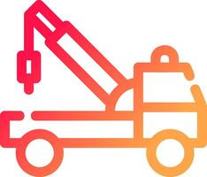 Tow Truck Creative Icon Design vector