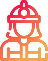 Firefighter Creative Icon Design vector