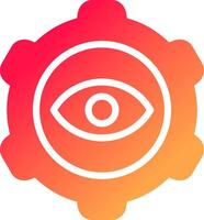 Eye Setting Creative Icon Design vector