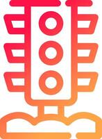 Traffic Light Creative Icon Design vector