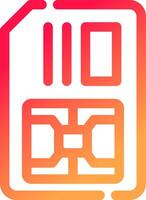 Simcard Creative Icon Design vector