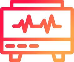 EKG Monitor Creative Icon Design vector