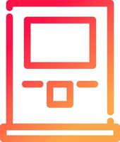 Atm Machine Creative Icon Design vector