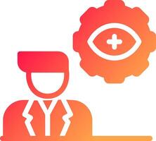 Automatic Eye Examination Creative Icon Design vector