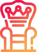 Throne Creative Icon Design vector