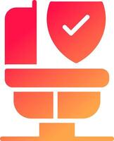 Bathroom Safety Creative Icon Design vector