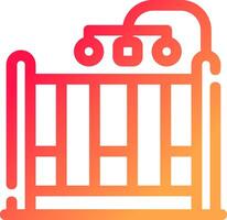 Baby Crib Creative Icon Design vector