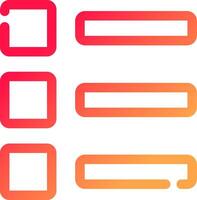 List Creative Icon Design vector