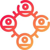 glyph  colour Gradient Circle vector