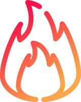 On Fire Creative Icon Design vector