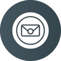 Glyph Circle Light Black Gradient vector