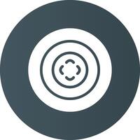 Bullseye Creative Icon Design vector