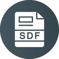 SDF Creative Icon Design vector