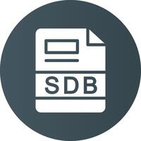 sdb creativo icono diseño vector