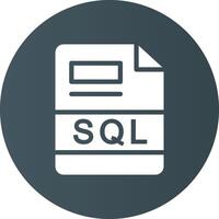 SQL Creative Icon Design vector