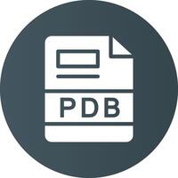 PDB Creative Icon Design vector