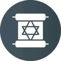 Scroll torah Creative Icon Design vector
