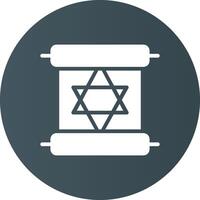 Scroll torah Creative Icon Design vector