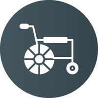 Wheelchair Creative Icon Design vector