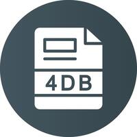 4DB Creative Icon Design vector