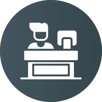 Cashier Creative Icon Design vector