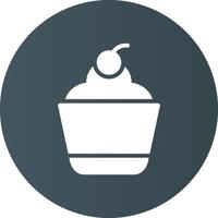 Cupcake Creative Icon Design vector