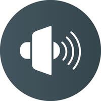 Loud Speaker Creative Icon Design vector