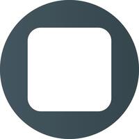 Glyph Circle Light Black Gradient vector