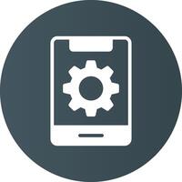 Mobile Setting Creative Icon Design vector