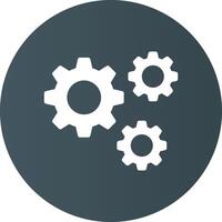Setting Creative Icon Design vector