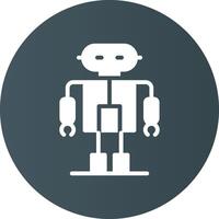 diseño de icono creativo robot vector