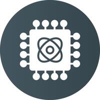 Quantum Technology Creative Icon Design vector