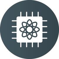 Quantum Computer Creative Icon Design vector