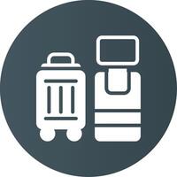 Self Check In Creative Icon Design vector