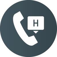 Emergency Call Creative Icon Design vector
