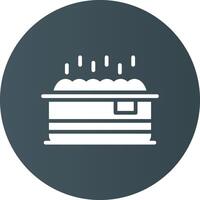 Hot Tub Creative Icon Design vector
