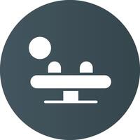 Glyph Circle Light Black Gradient vector
