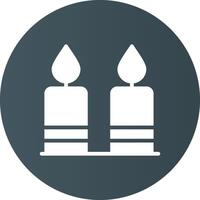 Candle Creative Icon Design vector