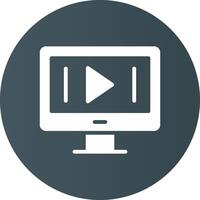 Video Marketing Creative Icon Design vector